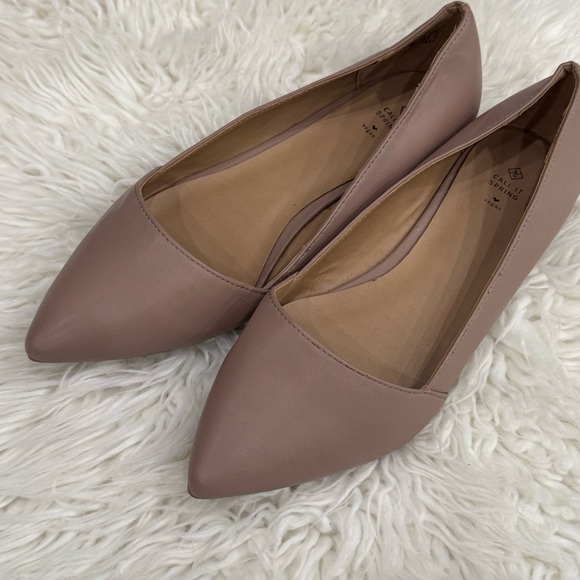 Call It Spring Tan Flats Sleek Minimalist Design - Picture 4 of 8